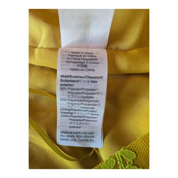 *NWT* J.Crew Chantilly Lace Pencil Skirt, Kiwi Yellow, Size 10 - Picture 8 of 12